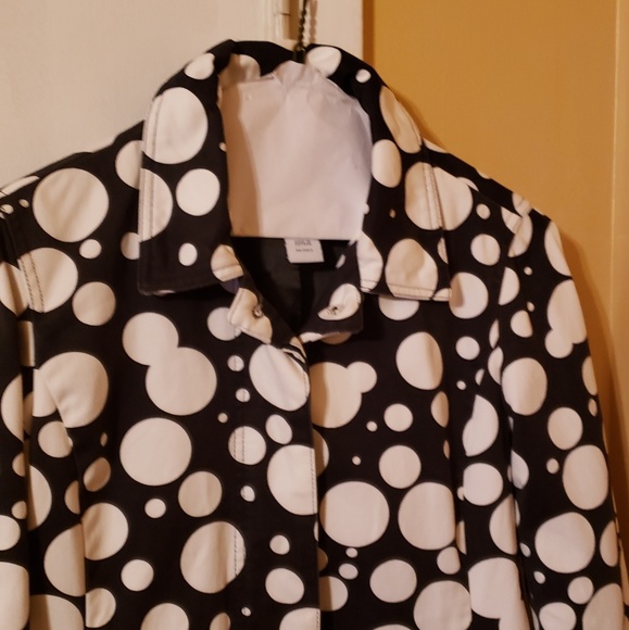 Pokadots Button Down Gap Coat - Picture 2 of 8